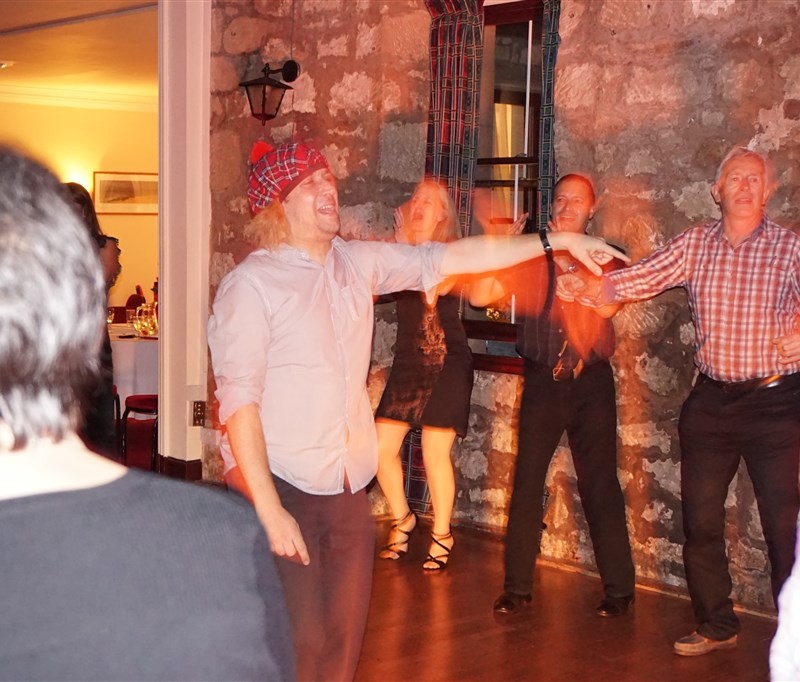 Pulse wedding band in Culcreuch Castle Fintry near Glasgow people dancing on busy dance floor