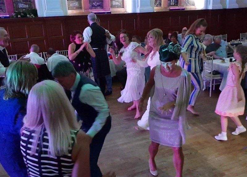 Jim & Karen Pollokshields Burgh Hall - Best wedding bands in Glasgow - Pulse